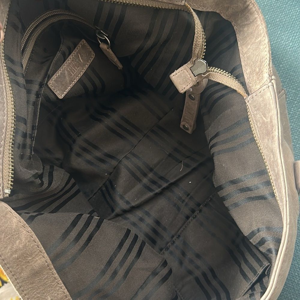 Frye Melissa Tan Leather Tote Handbag - Picture 9 of 9